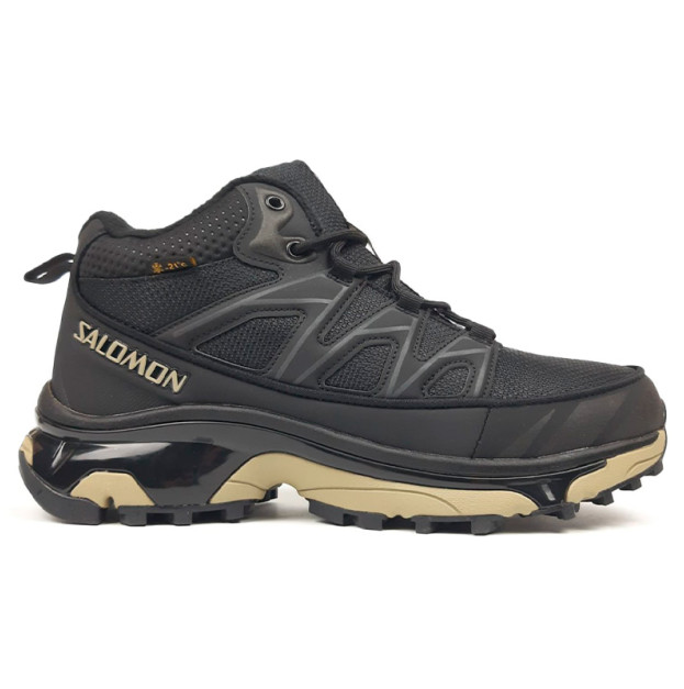 Salomon XT-6 Mid Gore-Tex Black Beige С МЕХОМ