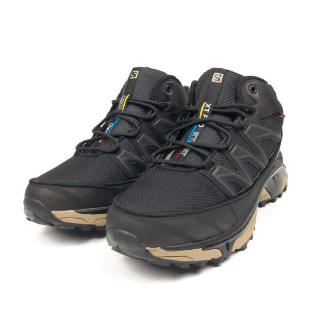 Salomon XT-6 Mid Gore-Tex Black Beige С МЕХОМ