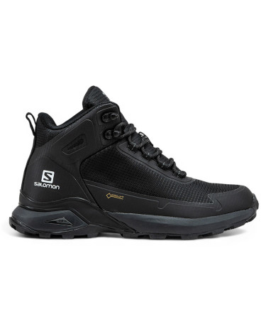 Salomon Cross Hike Gore-Tex Black White With FUR
